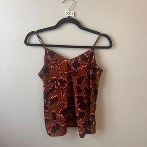 Nine West Printed Tank Top XS Flowy Women's Blouse